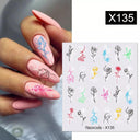 Harunouta Summer Floral Nail Art Decals for Stylish Designs