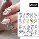 Harunouta Summer Floral Nail Art Decals for Stylish Designs