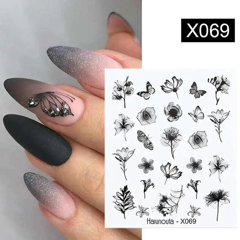 Harunouta Summer Floral Nail Art Decals For Stylish Designs