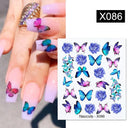 Harunouta Summer Floral Nail Art Decals for Stylish Designs