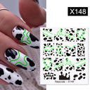 Harunouta Summer Floral Nail Art Decals for Stylish Designs