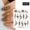 Harunouta Summer Floral Nail Art Decals for Stylish Designs