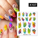 Harunouta Summer Floral Nail Art Decals for Stylish Designs