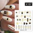 Harunouta Summer Floral Nail Art Decals for Stylish Designs