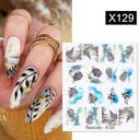 Harunouta Summer Floral Nail Art Decals for Stylish Designs