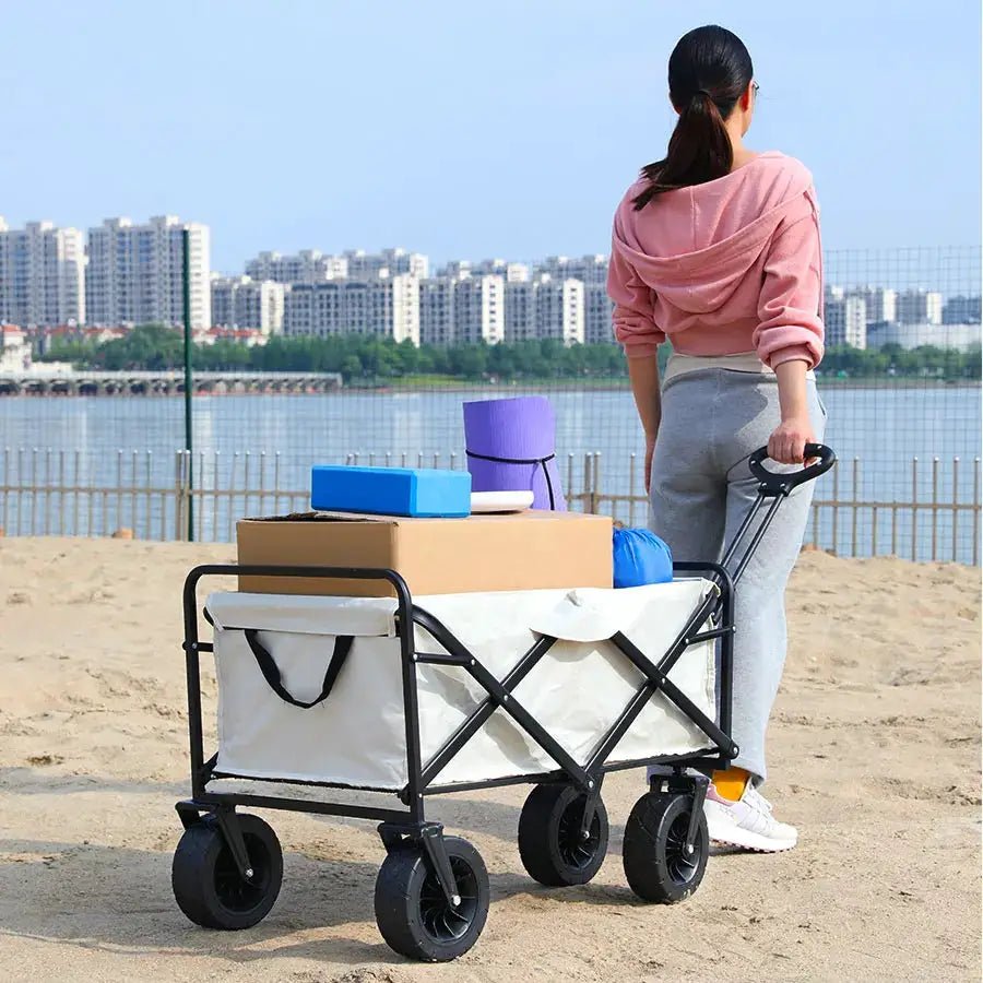 Hauling Folding Wagon Outdoors