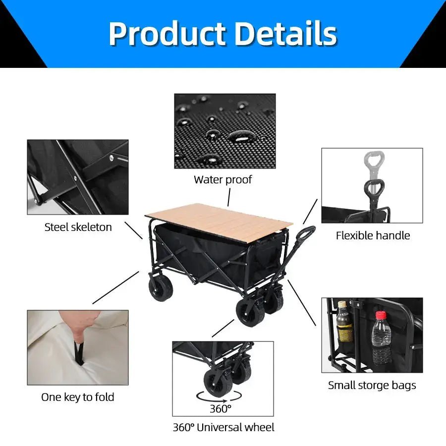 Hauling Folding Wagon Outdoors