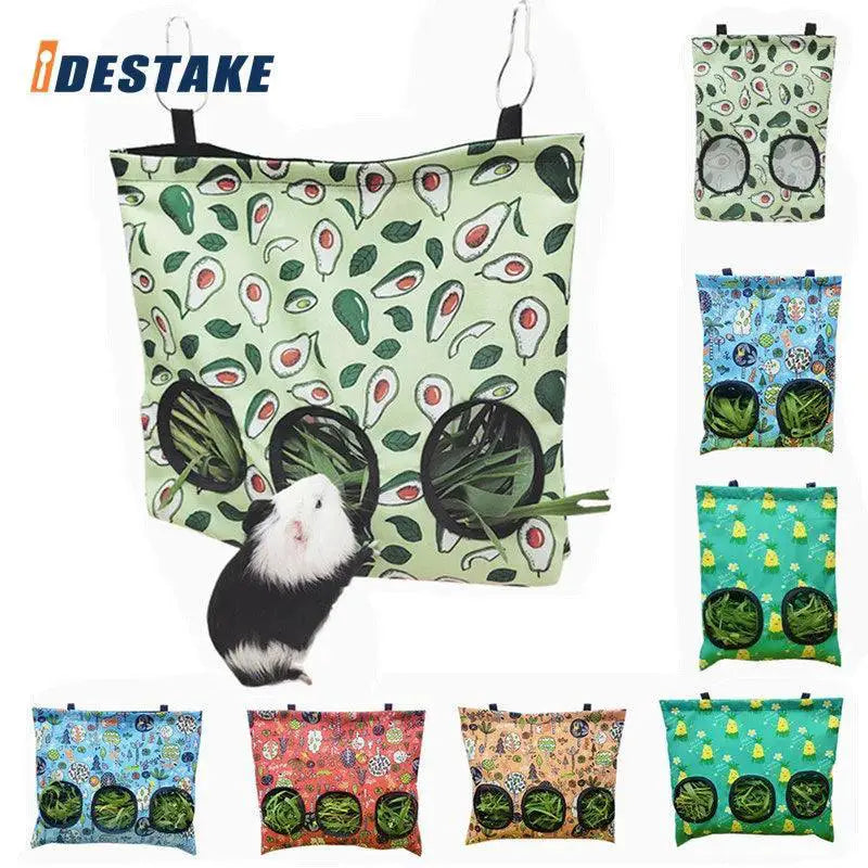 Hay Bag Feeder Holder For Small Animals Rabbits Guinea Pigs