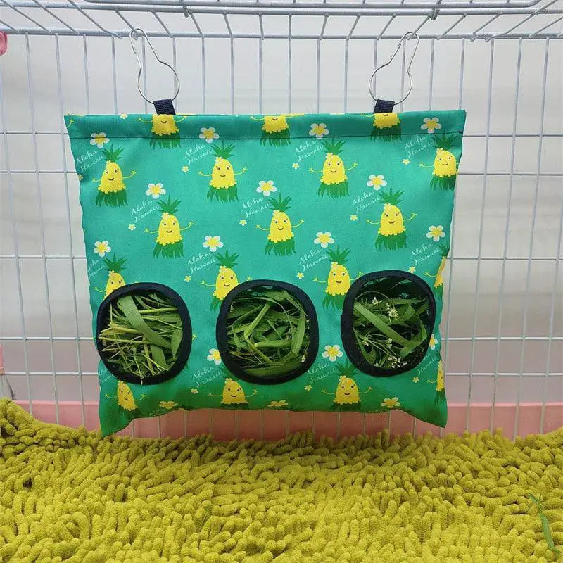 Hay Bag Feeder Holder For Small Animals Rabbits Guinea Pigs