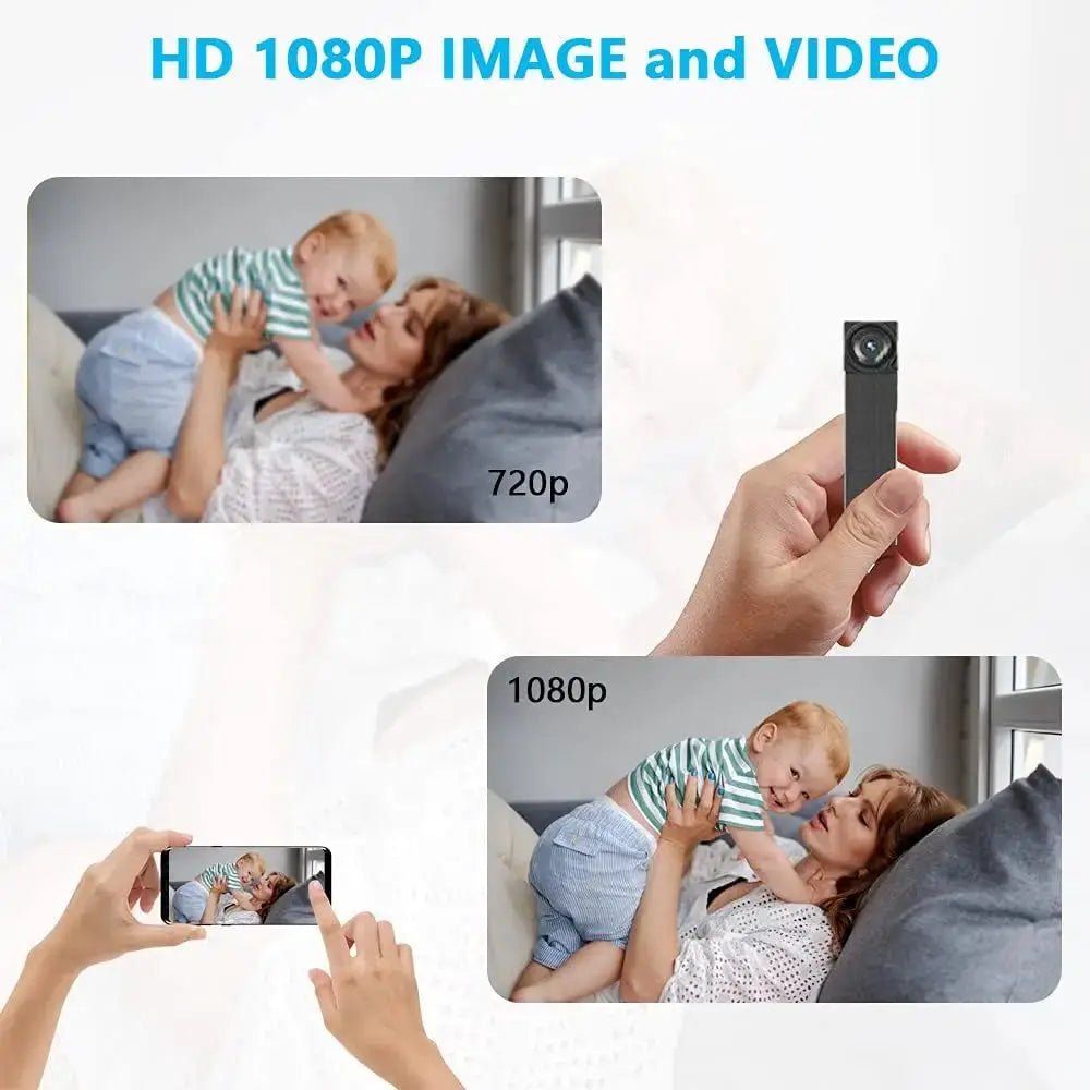HD 1080P WiFi Mini Camera Motion Detection P2P Camcorder 2000mAh Battery