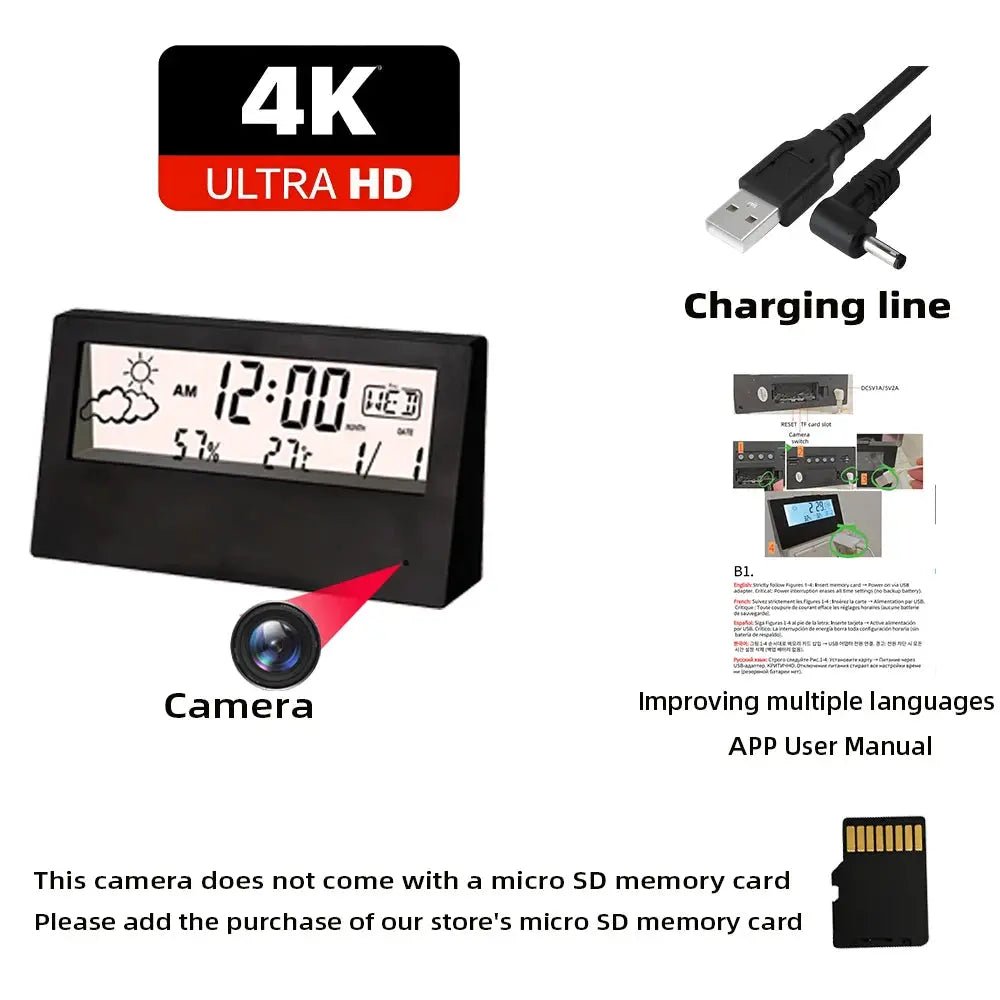 HD 4K Mini WiFi Camera Nanny Cam With Motion Detection And Remote Viewing