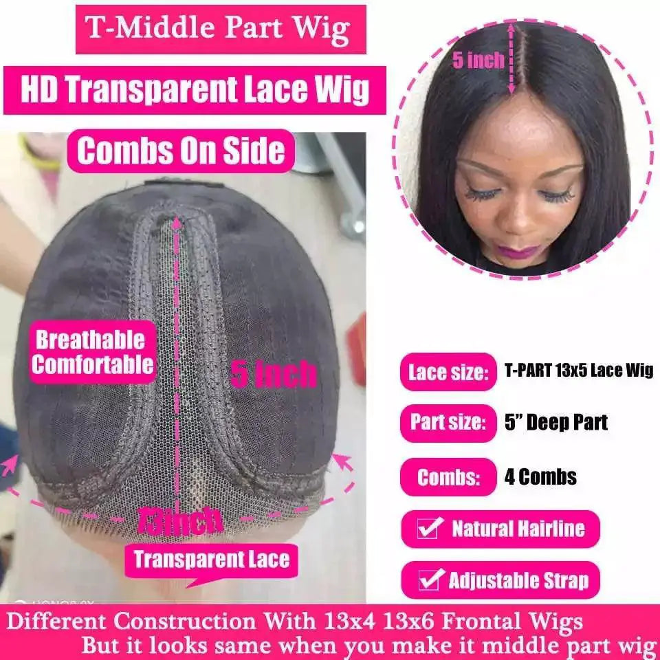 HD Glueless Straight Bob Lacefront Wig 100 Percent Remy Hair