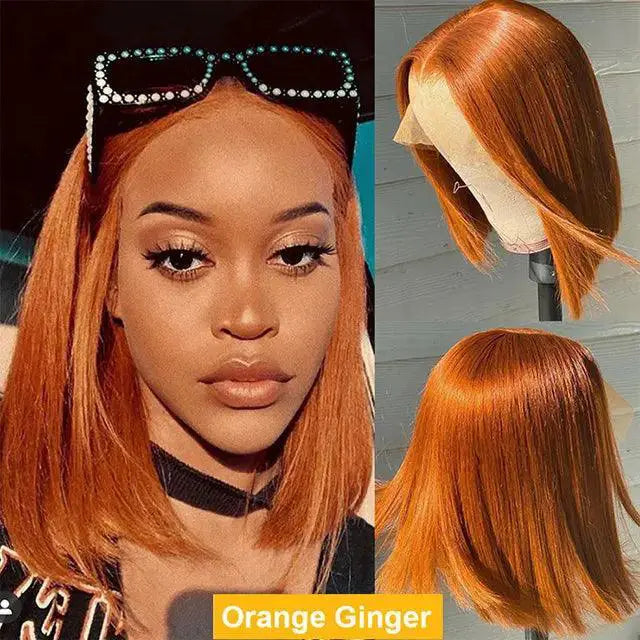 HD Lace Frontal Bone Straight Bob Wig For Women Human Hair