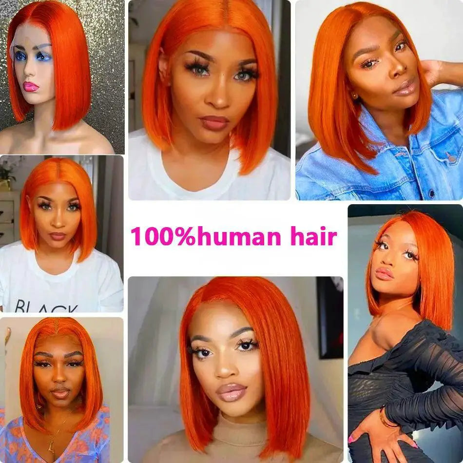 HD Lace Frontal Bone Straight Bob Wig For Women Human Hair