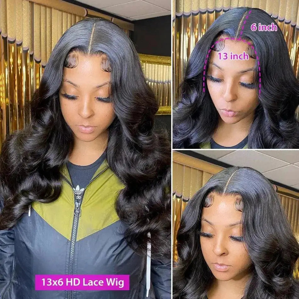 HD Transparent Lace Front Body Wave Wigs For Women