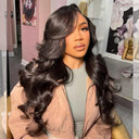 HD Transparent Lace Front Body Wave Wigs For Women