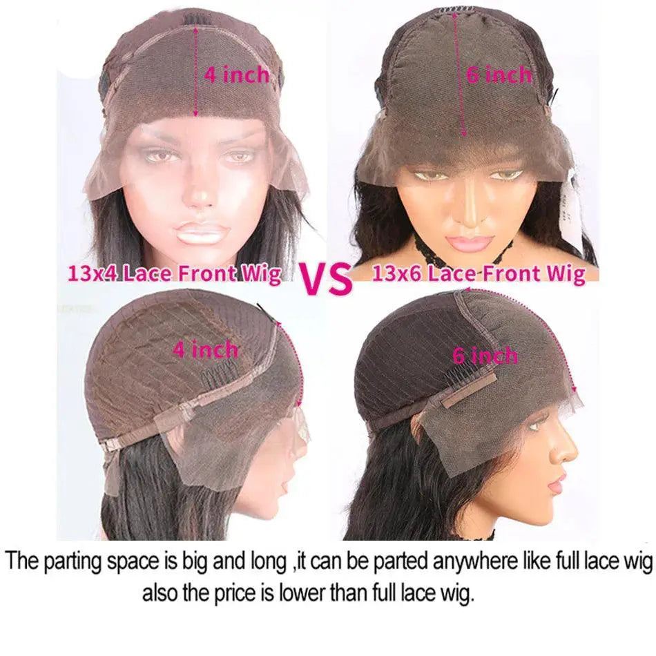 HD Transparent Lace Front Body Wave Wigs For Women