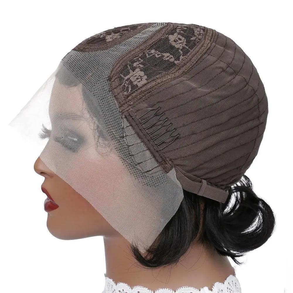 HD Transparent Short Bob Lace Front Wig for Women Remy Hair