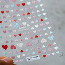3D Heart Nail Stickers for Valentines