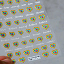 3D Heart Nail Stickers for Valentines