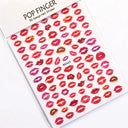 3D Heart Nail Stickers for Valentines