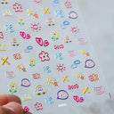3D Heart Nail Stickers for Valentines