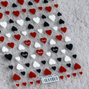 3D Heart Nail Stickers for Valentines