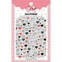 3D Heart Nail Stickers for Valentines