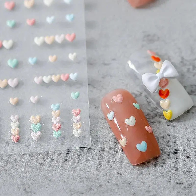Heart Love Nail Sticker Set Valentines Day Decals for Nails