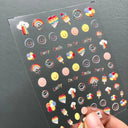 3D Heart Nail Stickers for Valentines