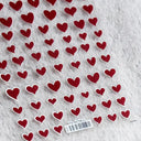 3D Heart Nail Stickers for Valentines