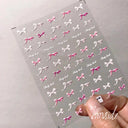 3D Heart Nail Stickers for Valentines