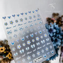3D Heart Nail Stickers for Valentines