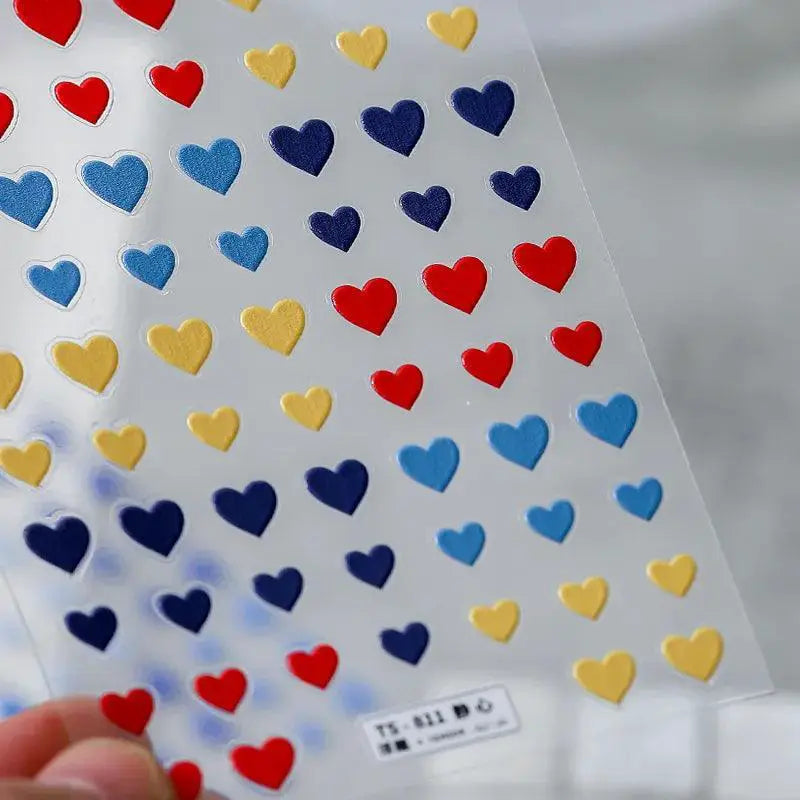 Heart Love Nail Sticker Set Valentines Day Decals for Nails