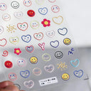 3D Heart Nail Stickers for Valentines