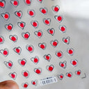 3D Heart Nail Stickers for Valentines