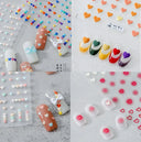 3D Heart Nail Stickers for Valentines