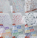 3D Heart Nail Stickers for Valentines