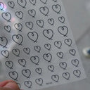 3D Heart Nail Stickers for Valentines