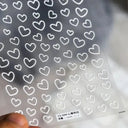 3D Heart Nail Stickers for Valentines
