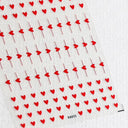 3D Heart Nail Stickers for Valentines