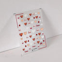 3D Heart Nail Stickers for Valentines