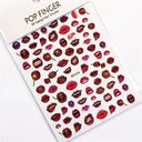 3D Heart Nail Stickers for Valentines