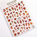 3D Heart Nail Stickers for Valentines
