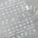 3D Heart Nail Stickers for Valentines