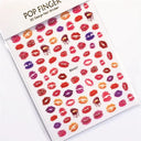 3D Heart Nail Stickers for Valentines