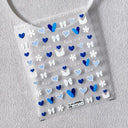 3D Heart Nail Stickers for Valentines