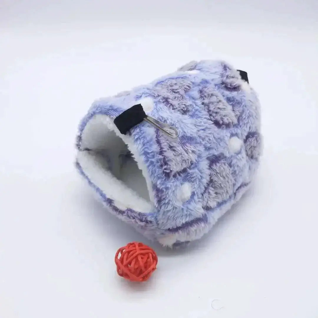 Heart Plush Bird Hammock Nest For Small Pets Winter Warmth