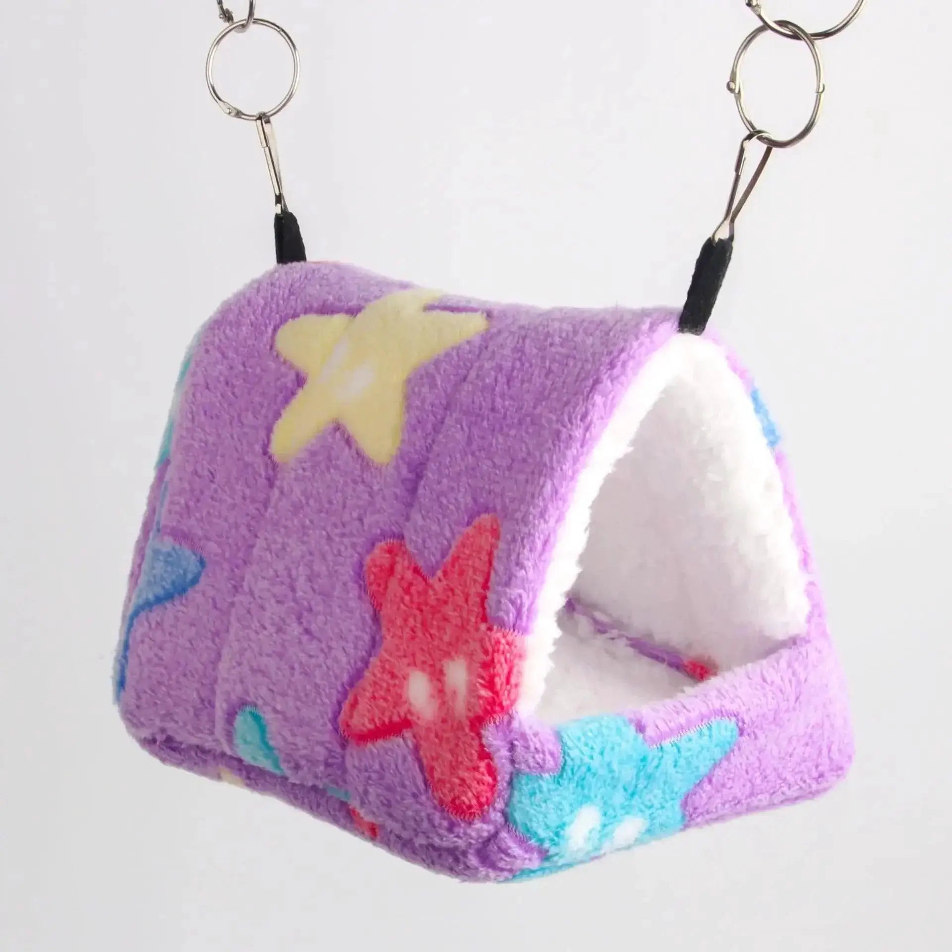 Heart Plush Pet Nest for Birds Winter Hammock Cave Hut Cozy