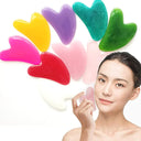 Heart Shape Resin Gua Sha Acupoint Massage Tool Kit